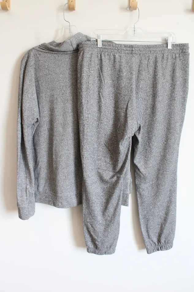 Earrings St Johns Bay St Johns Bay Gray Heathered Lounge Set L