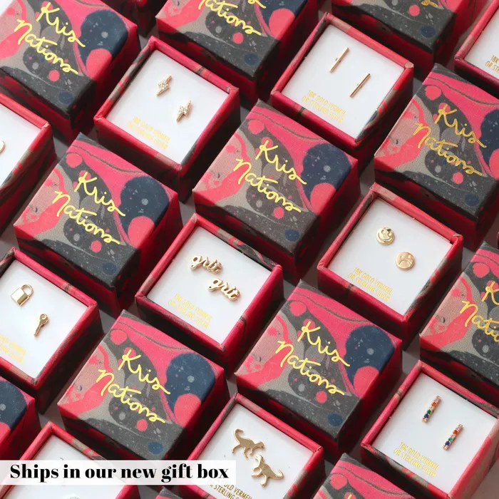 Earrings Star and Moon Stud Earrings kris nations