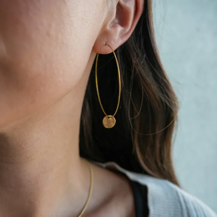 Earrings Twisted Silver SPOT Hoops