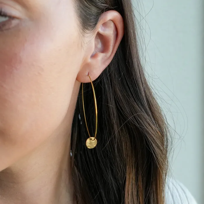 Earrings Twisted Silver SPOT Hoops