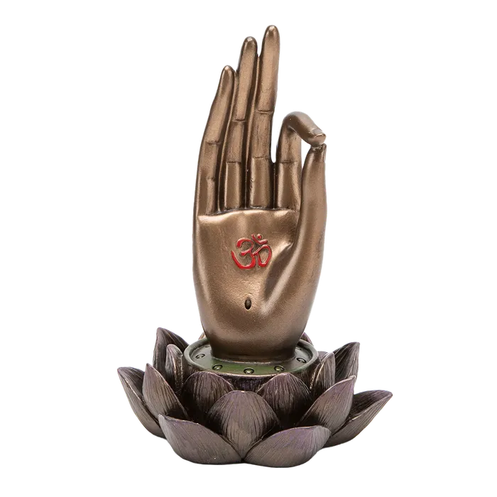 Earrings Vitarka Mudra Om Incense Holder Top Land Trading