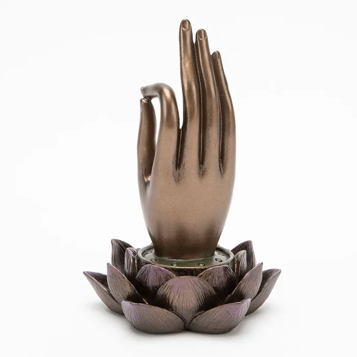 Earrings Vitarka Mudra Om Incense Holder Top Land Trading