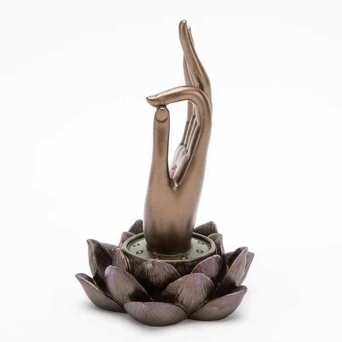 Earrings Vitarka Mudra Om Incense Holder Top Land Trading