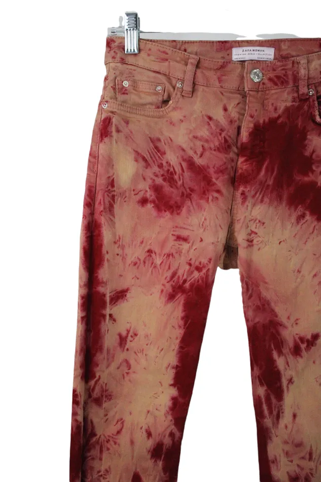 Earrings Zara Zara Women Premium Denim Collection Red Jeans 4