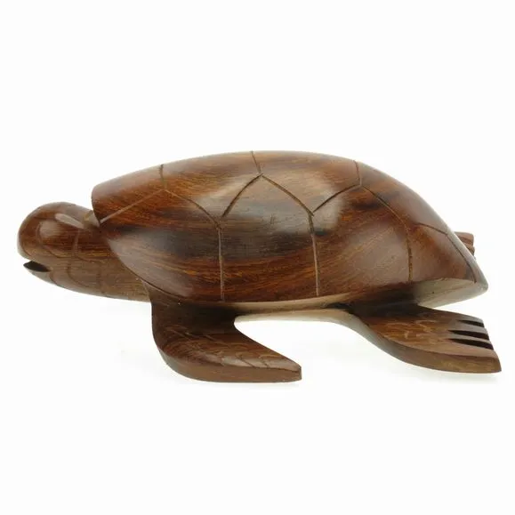 EARTHVIEW EarthView Handcarved Ironwood Sea Turtle Earrings