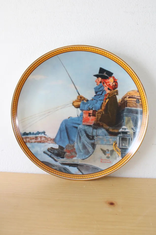 Edwin M Knowles Rockwells Colonials The Journey Home Decorative Dish Edwin M Knowels Earrings Edwin M Knowles Rockwells Colonials The Journey Home Decorative Dish Edwin M Knowels Earrings