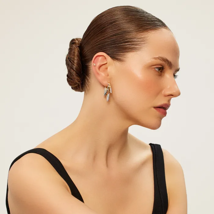 Ember Hoop Earring Kismet by Milka Earrings