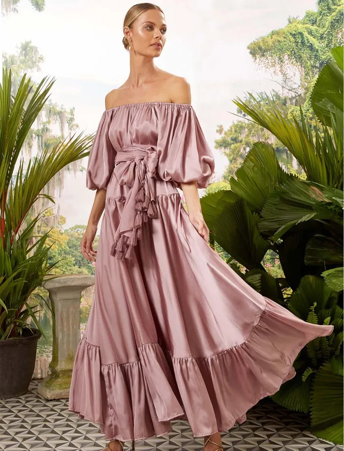Erika Pea Earrings BETTINA MAXI DRESS