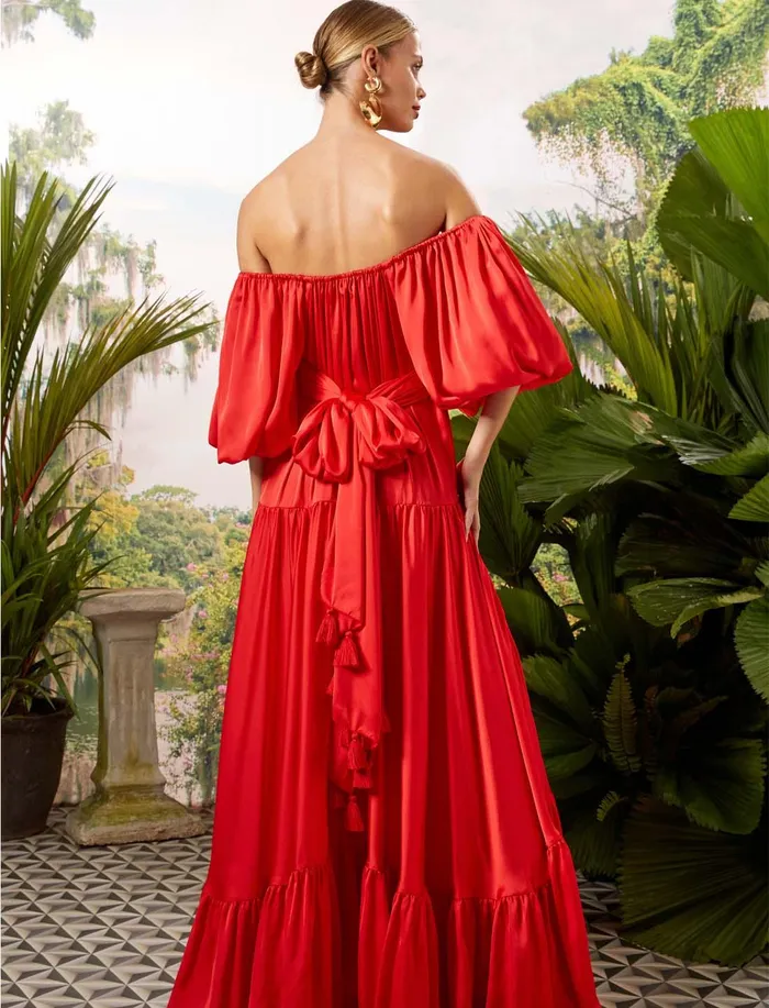 Erika Pea Earrings BETTINA MAXI DRESS