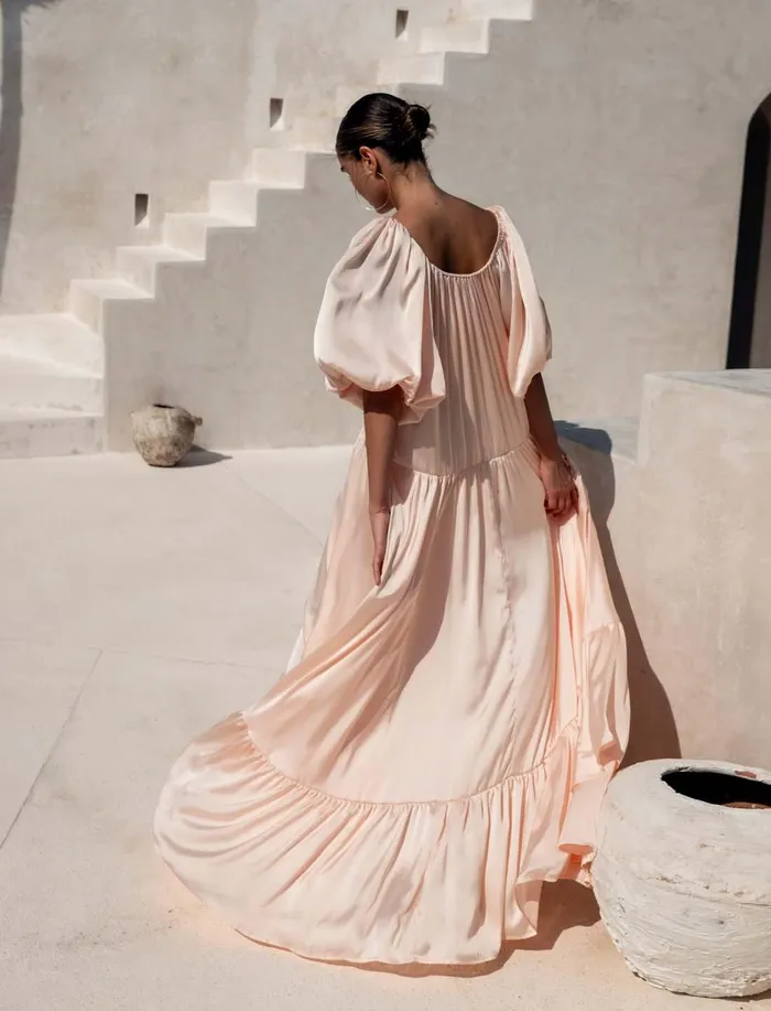 Erika Pea Earrings BETTINA MAXI DRESS