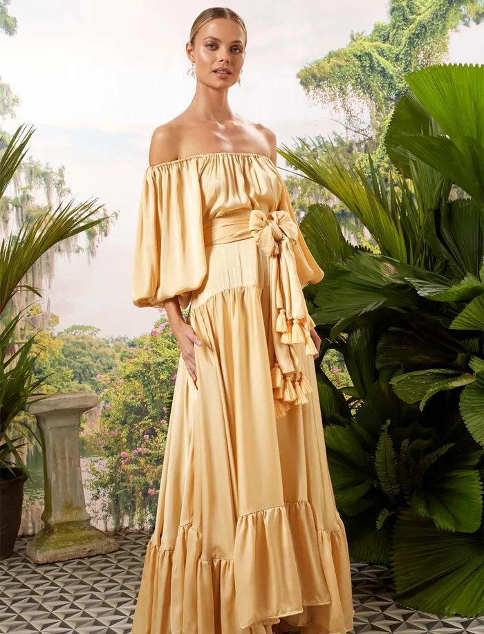 Erika Pea Earrings BETTINA MAXI DRESS