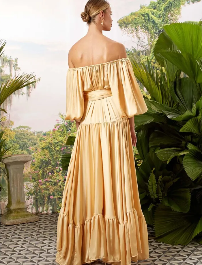 Erika Pea Earrings BETTINA MAXI DRESS
