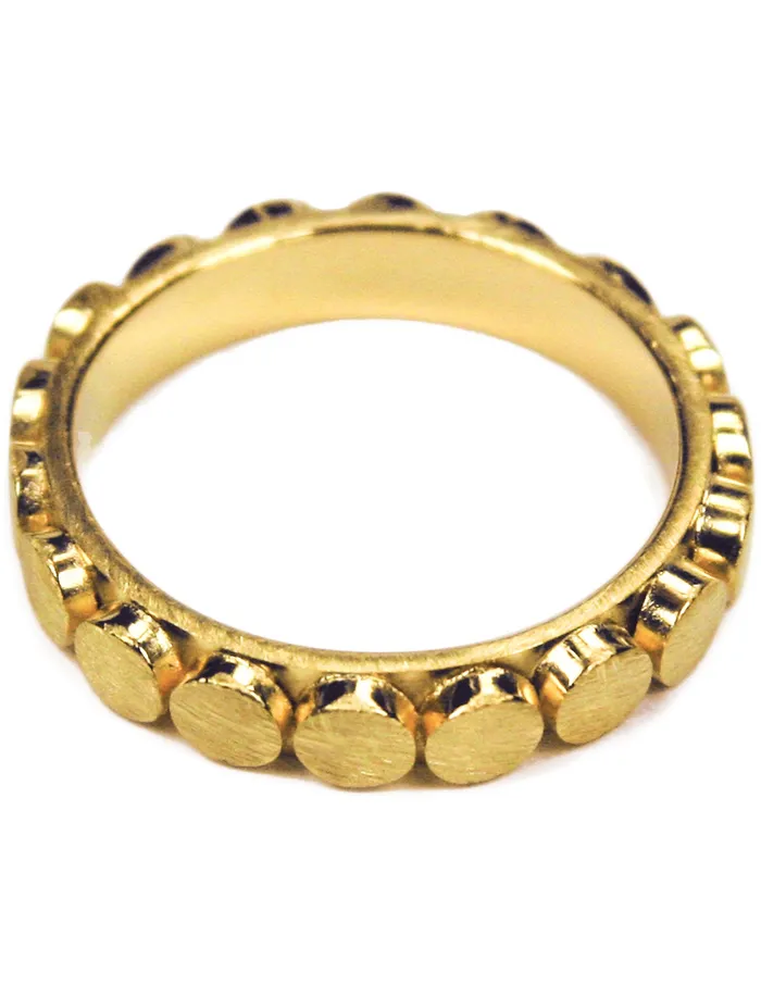 Erika Pea Gitana Embossed Stack Ring Rings