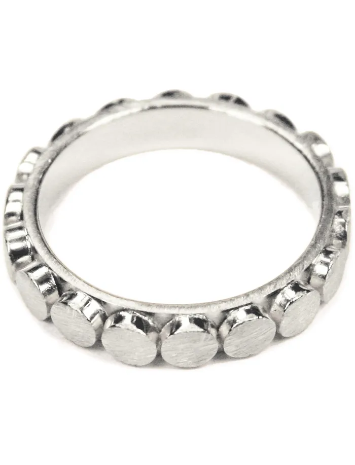 Erika Pea Gitana Embossed Stack Ring Rings Erika Pea Gitana Embossed Stack Ring Rings