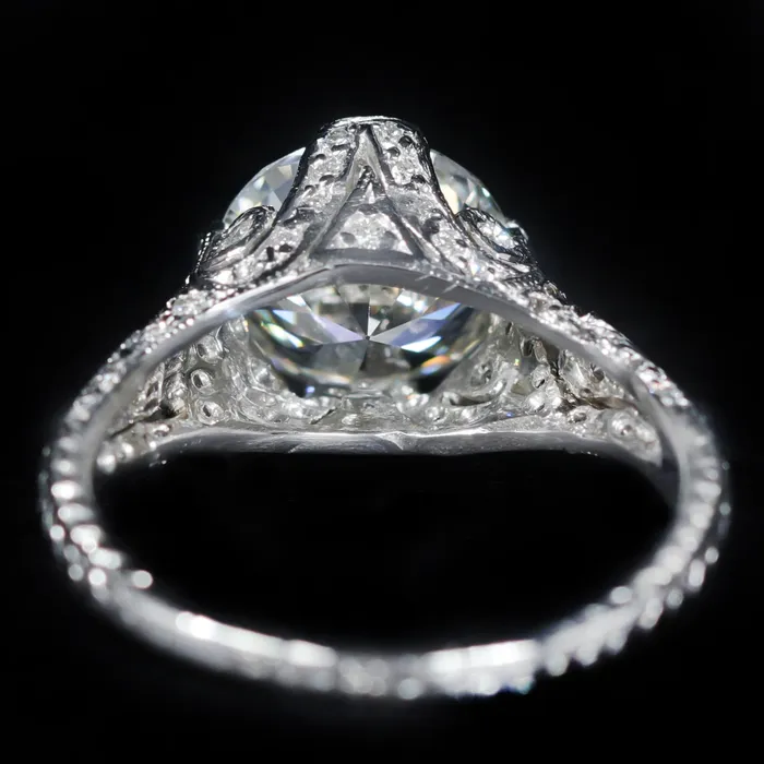 Estate Platinum 256 Carat Old European Cut Diamond Engagement Ring Michaeli DiamondsGreen Hills Diamonds Rings