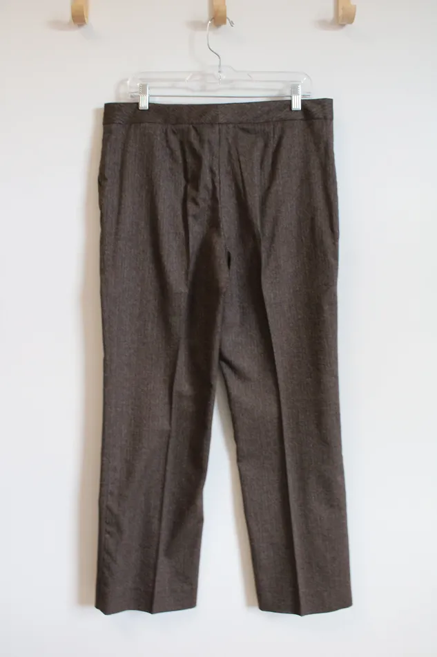 EvanPicone Earrings EvanPicone Petite Brown Dress Pants 12P