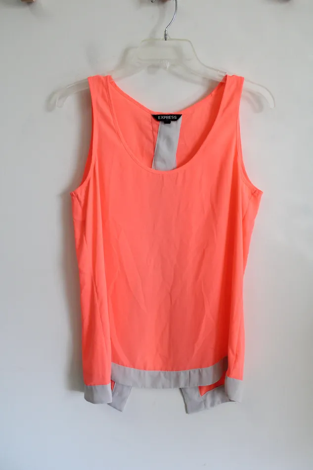 Express Earrings Express Neon Pink Chiffon Tank M