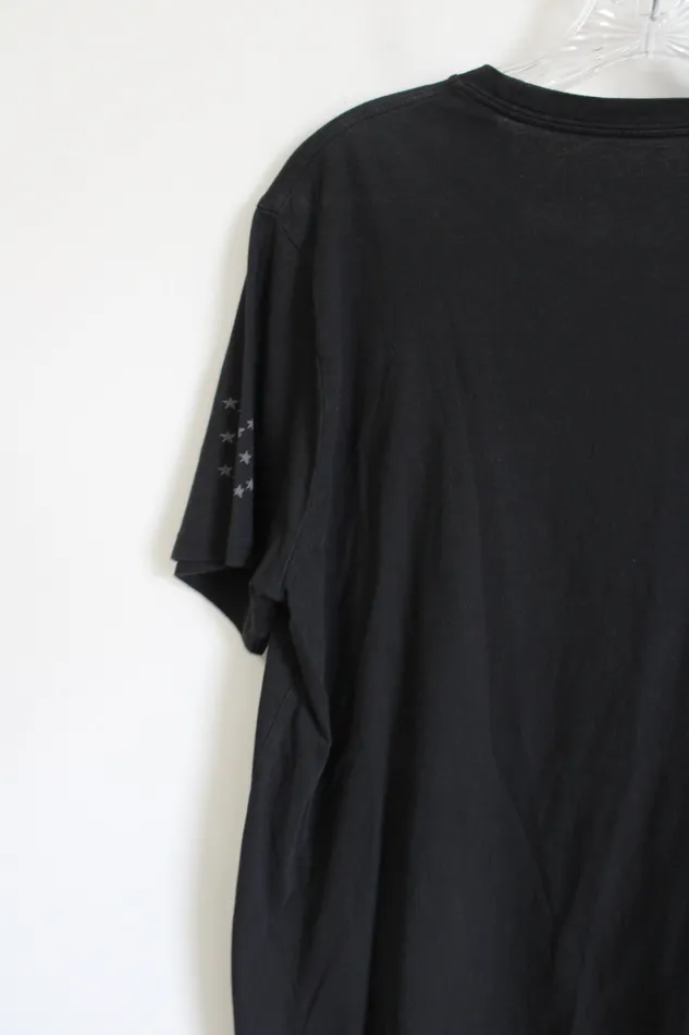 Express Rings Express Black Liberty Patched Shirt L