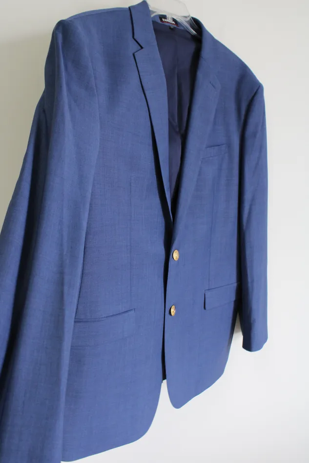 Express Rings Express Performance Slim Blue Blazer 44R