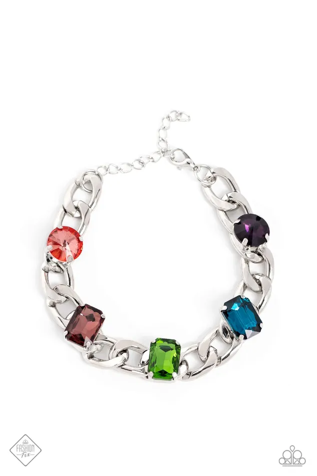 Fearlessly Fastened Multi Paparazzi Accessories Earrings
