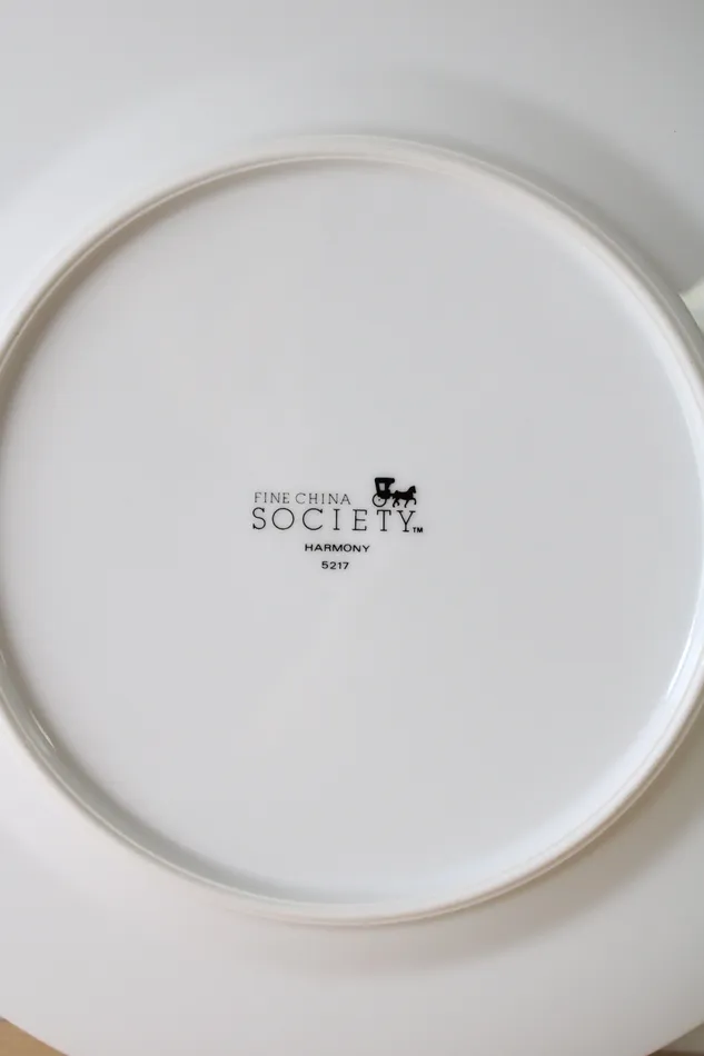 Fine China Society Rings Fine China Society Harmony 5217 White Blue Pink Floral Dinner Plate Fine China Society Rings Fine China Society Harmony 5217 White Blue Pink Floral Dinner Plate