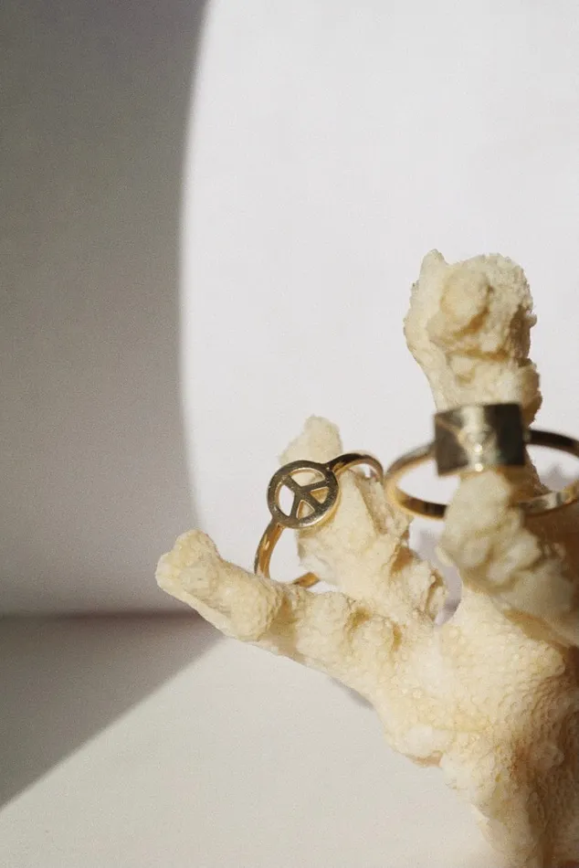 Foe Dear Peace Charm Ring readytoship Rings