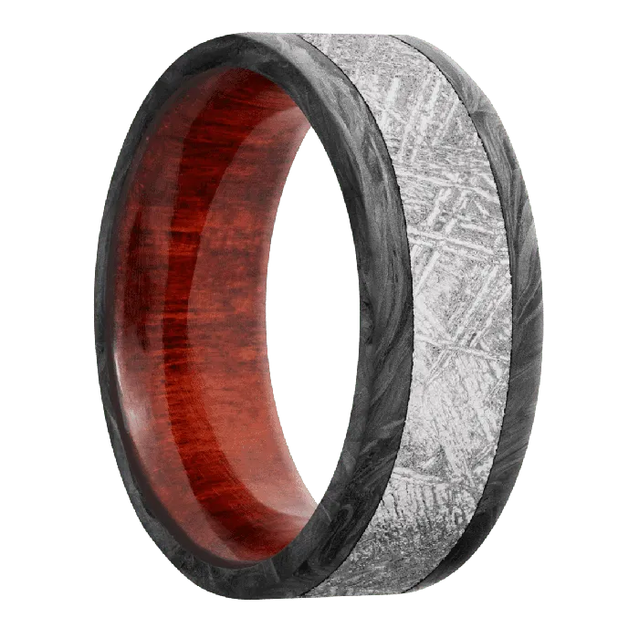 Forged Carbon Fiber None Finish Red Sleeve Lashbrook Earrings