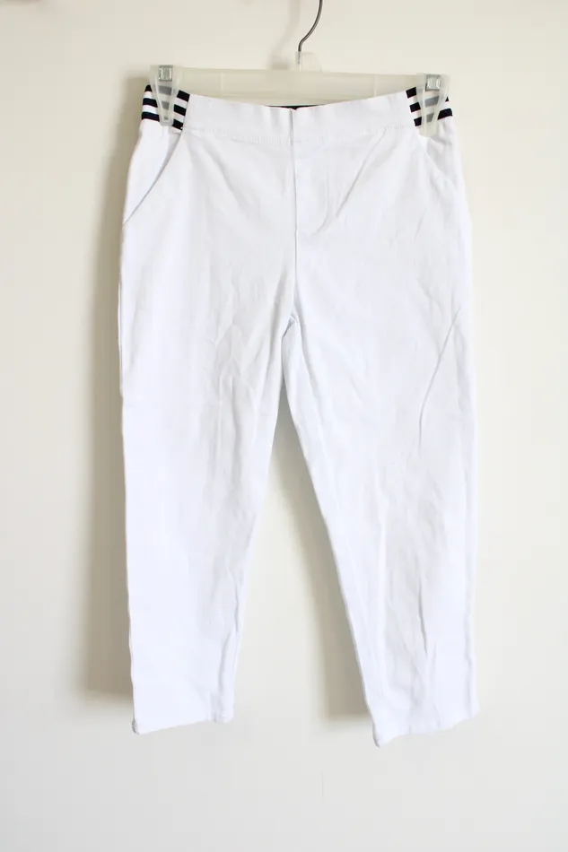 French Toast Rings NEW French Toast Stretch White Capri 10