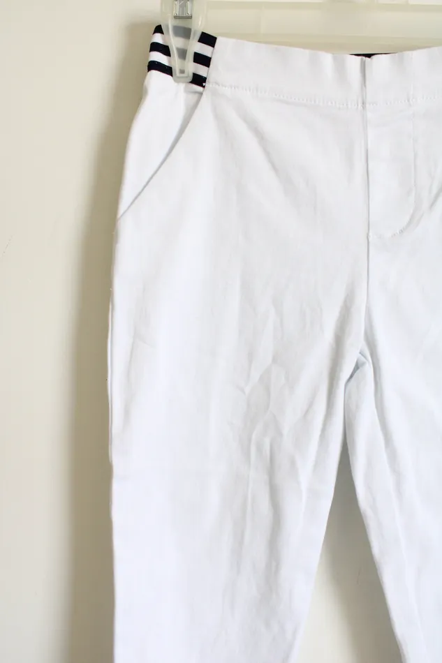 French Toast Rings NEW French Toast Stretch White Capri 10