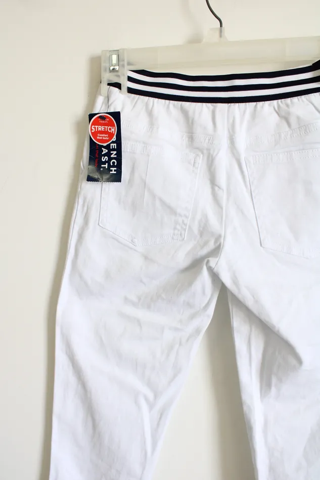 French Toast Rings NEW French Toast Stretch White Capri 10
