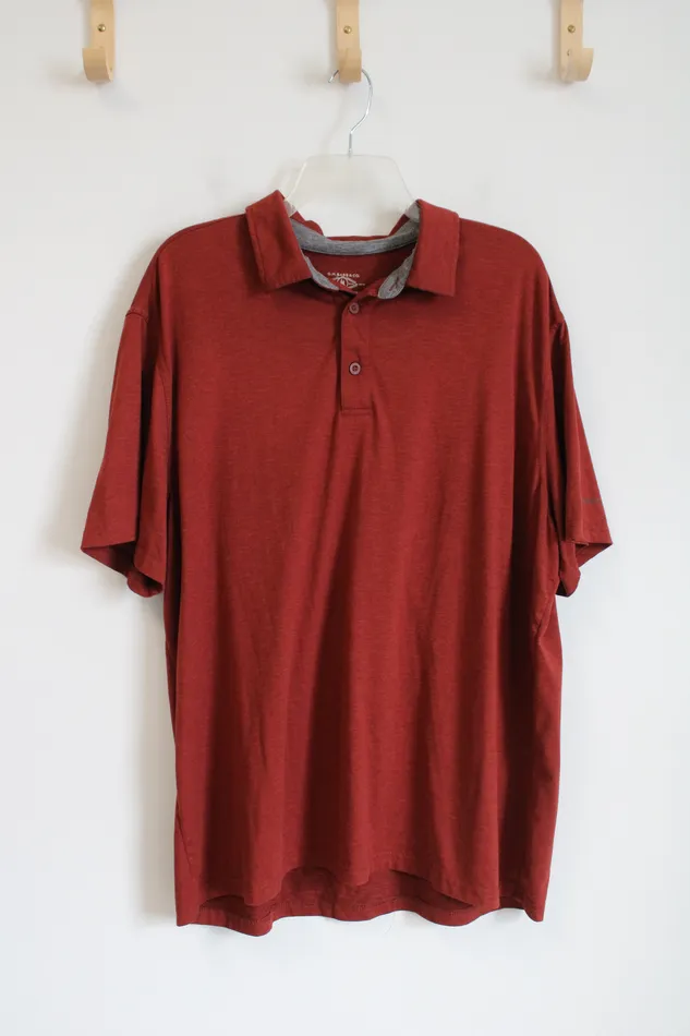 GH Bass Co Earrings GH Bass Co Rust Orange Short Sleeve Polo Shirt XL