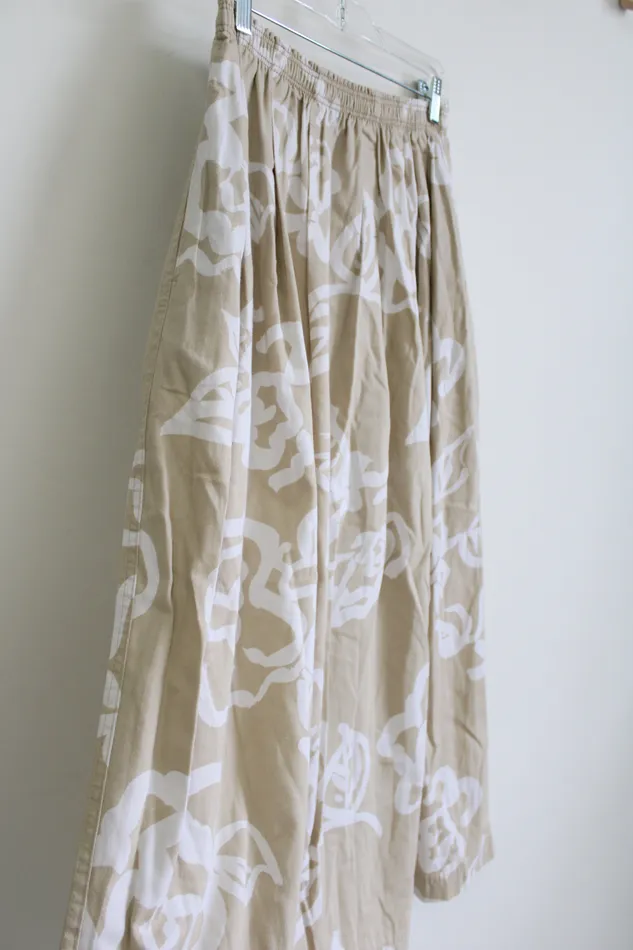 Gene Ewing Bis Rings Vintage Gene Ewing Bis Tan Floral Skirt M