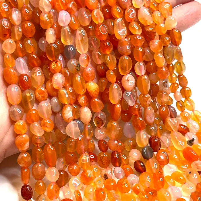 Genuine Agate Natural Gemstone Nuggets50 Beads Peppy Beads Earrings