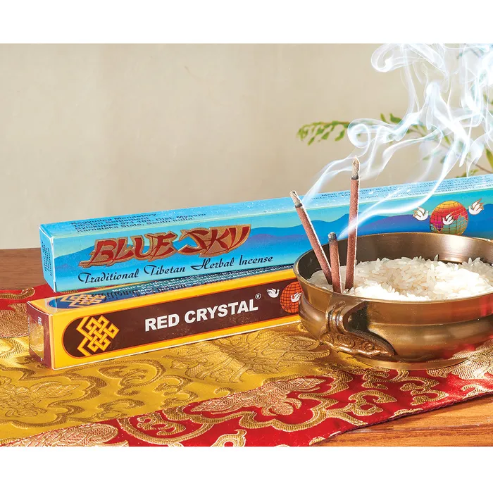 Genuine Red Crystal Tibetan Incense DC Earrings Genuine Red Crystal Tibetan Incense DC Earrings