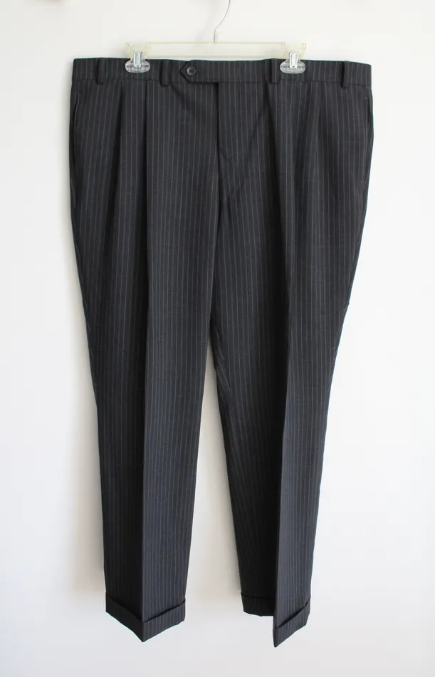 Geoffrey Beene Earrings Geoffrey Beene Dark Gray Pinstripe Pant 40X30