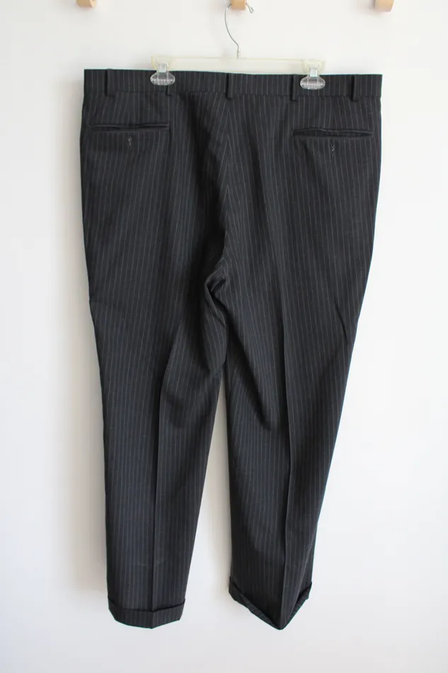 Geoffrey Beene Earrings Geoffrey Beene Dark Gray Pinstripe Pant 40X30