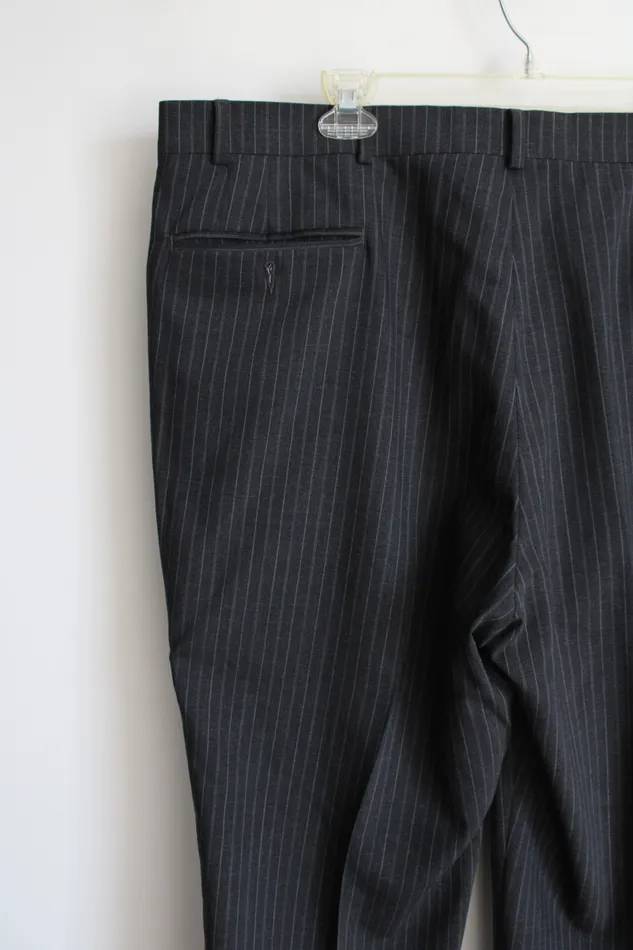 Geoffrey Beene Earrings Geoffrey Beene Dark Gray Pinstripe Pant 40X30