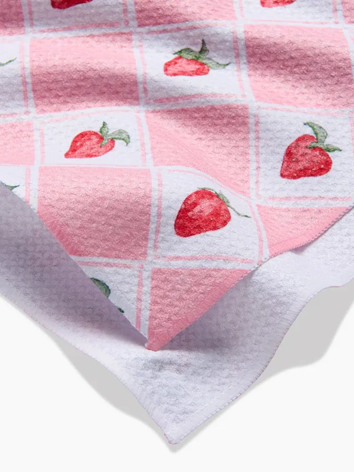 Geometry Geometry Vera Strawberries Tea Towel Earrings