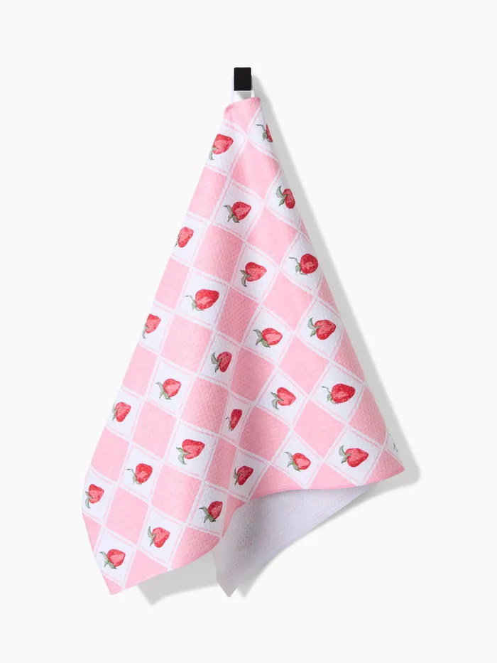Geometry Geometry Vera Strawberries Tea Towel Earrings