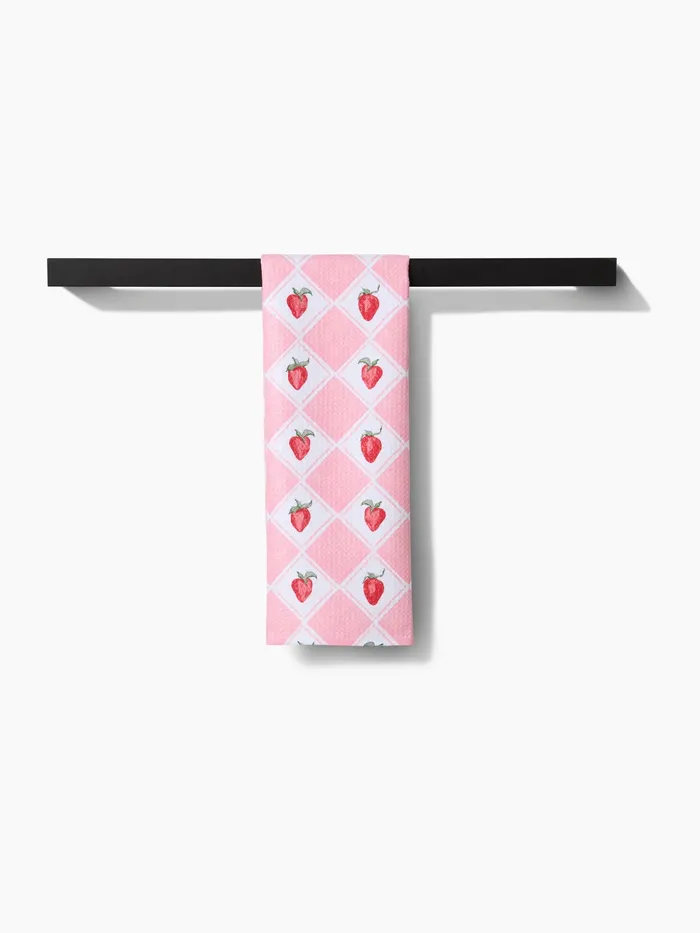 Geometry Geometry Vera Strawberries Tea Towel Earrings