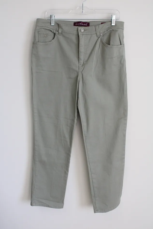 Gloria Vanderbilt Earrings Gloria Vanderbilt Sage Green Amanda Denim Jeans 14 Petite