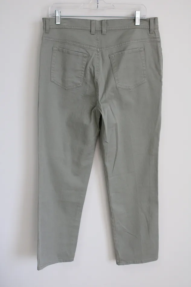 Gloria Vanderbilt Earrings Gloria Vanderbilt Sage Green Amanda Denim Jeans 14 Petite