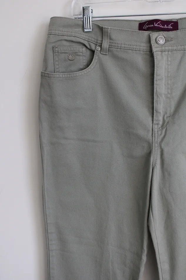Gloria Vanderbilt Earrings Gloria Vanderbilt Sage Green Amanda Denim Jeans 14 Petite