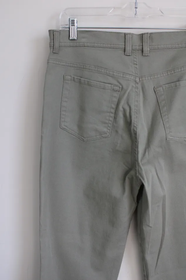 Gloria Vanderbilt Earrings Gloria Vanderbilt Sage Green Amanda Denim Jeans 14 Petite