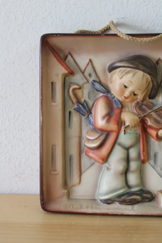 Goebel Necklaces Goebel Hummel Little Fiddler Plaque 5x5
