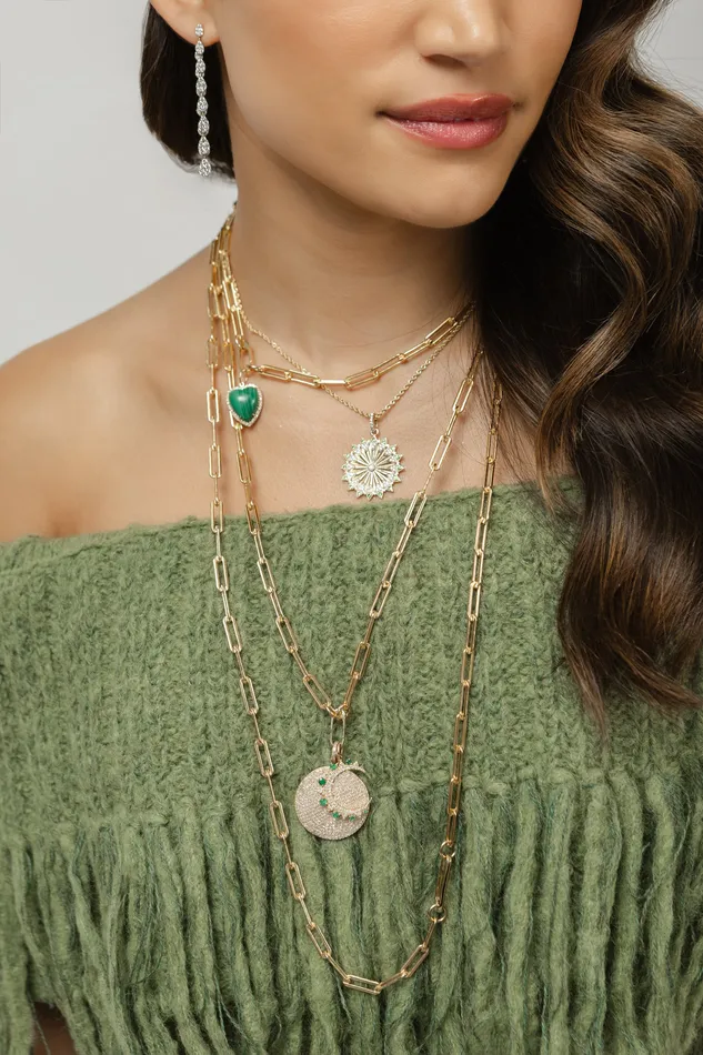 Gold Filled Chain Small Clasp Necklace RACHEL LYNN CHICAGO Necklaces