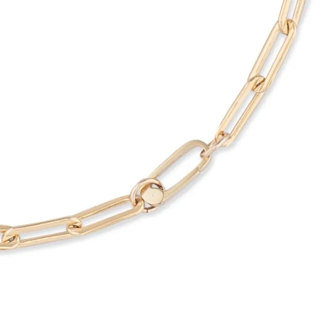 Gold Filled Chain Small Clasp Necklace RACHEL LYNN CHICAGO Necklaces