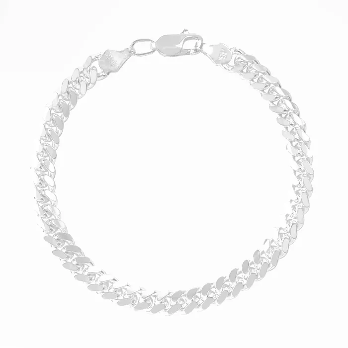 Gold Shield Earrings Pulsera Cubana de Plata