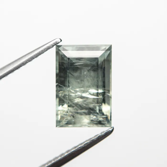 GreenBlue Step Cut Sapphire 340ct Rectangle Misfit Gems Rings