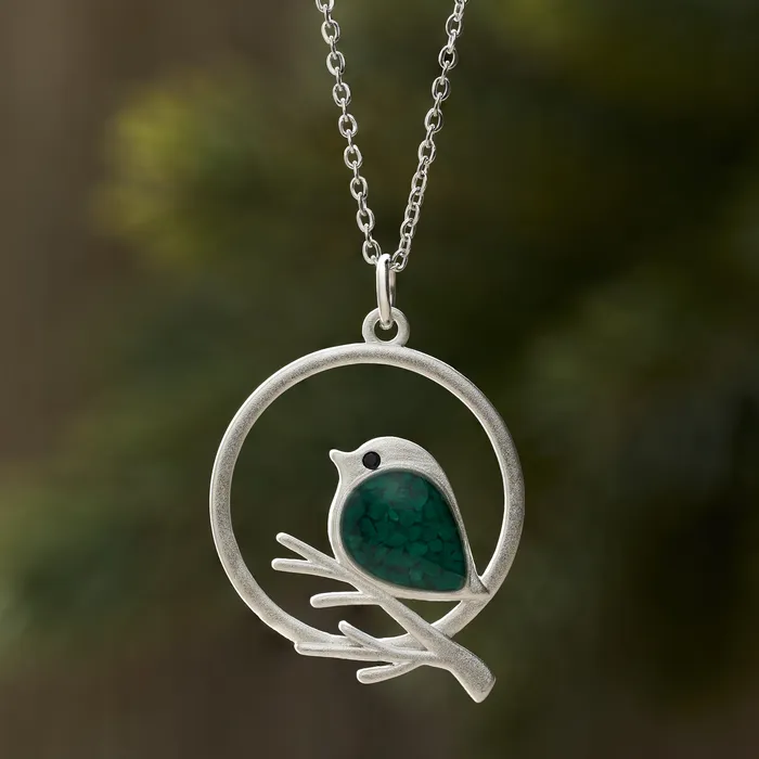 Green Glass Birdie Branch Gift Set Chadds Ford Jewelry Earrings